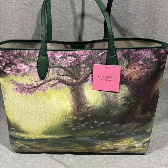 Disney x Kate Spade Bambi Thumper Sutton Tote Bag Purse Forest Scene NWT - Picture 10 of 17